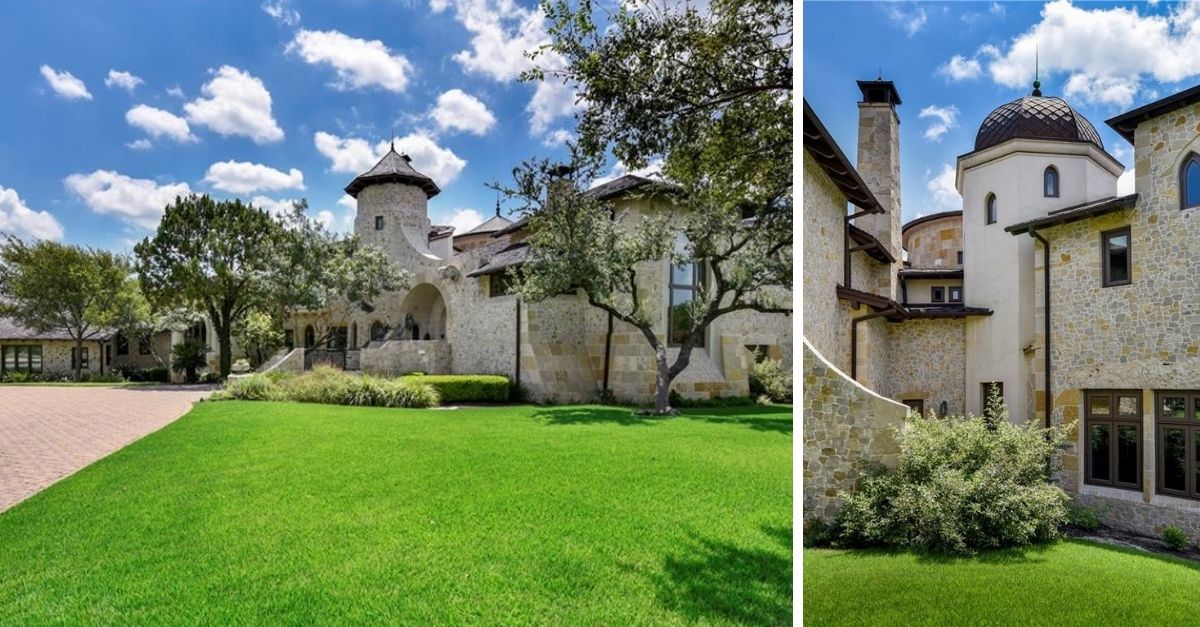 2401 Portofino Ridge Drive in Austin Texas Whimsical Castle exterior