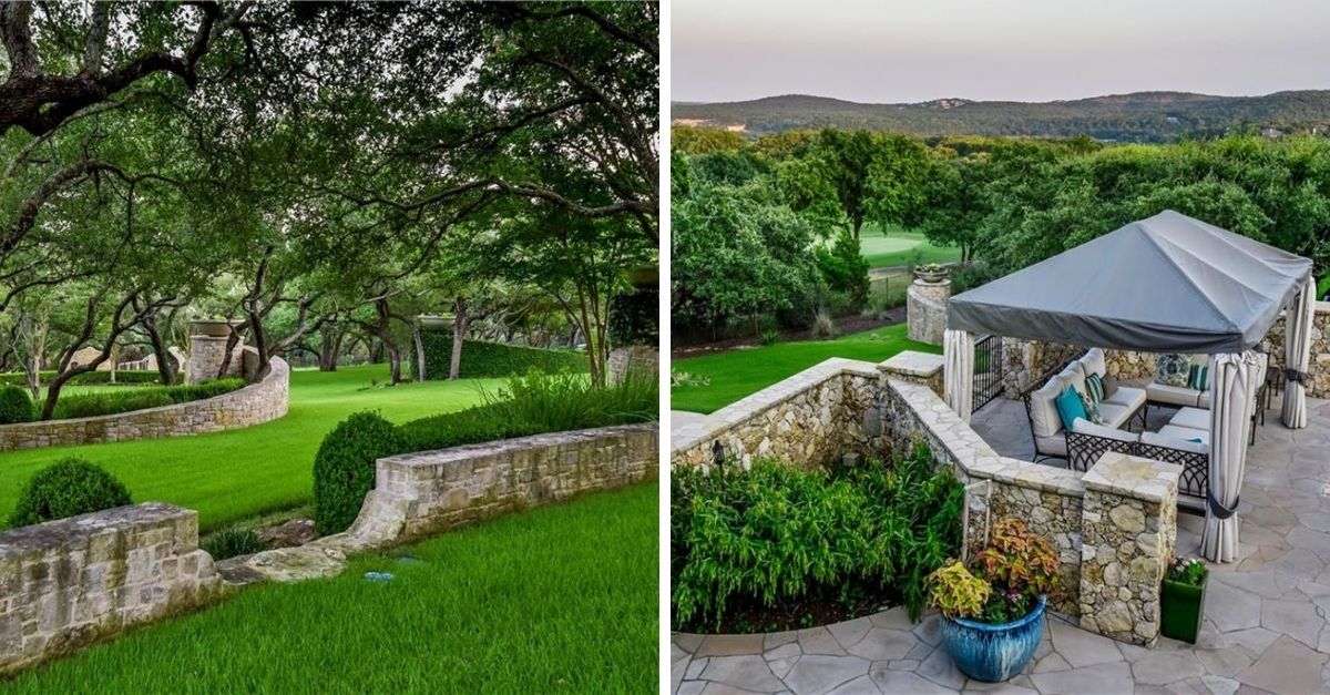 2401 Portofino Ridge Drive in Austin Texas Whimsical Castle grounds