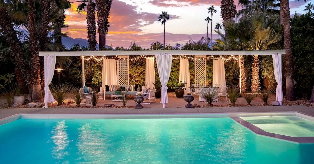 1110 E Via Altamira in Palm Springs, CA pool mid century modern
