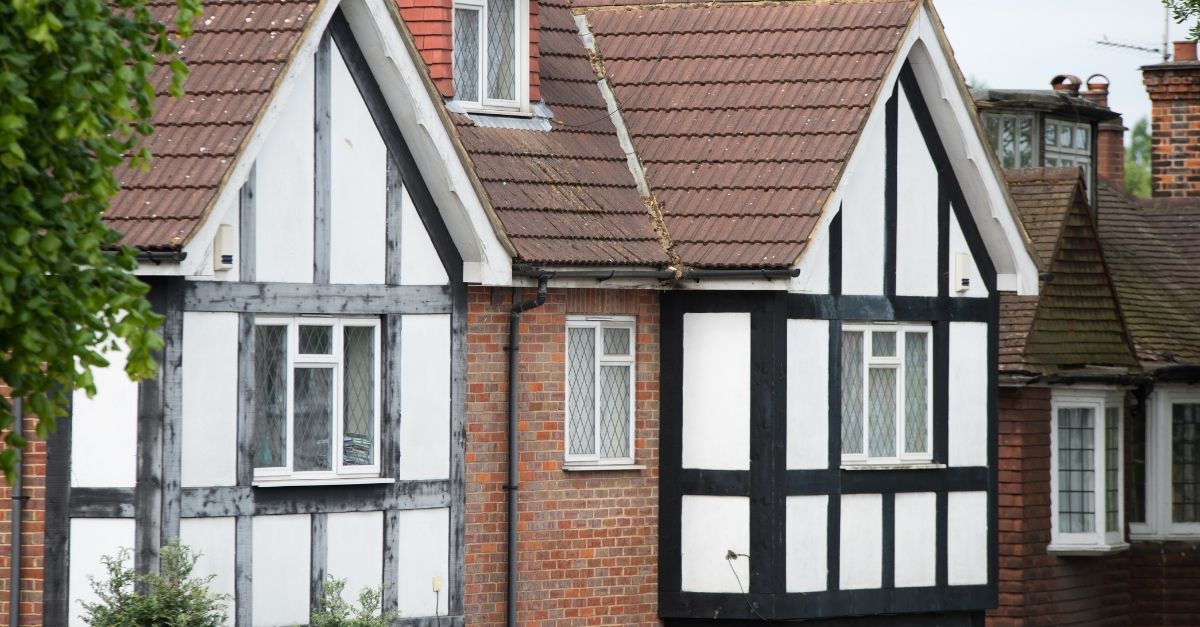 Tudor style house details