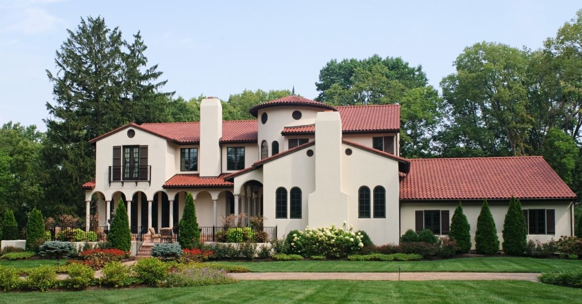 Spanish style home with terracotta roof tiles