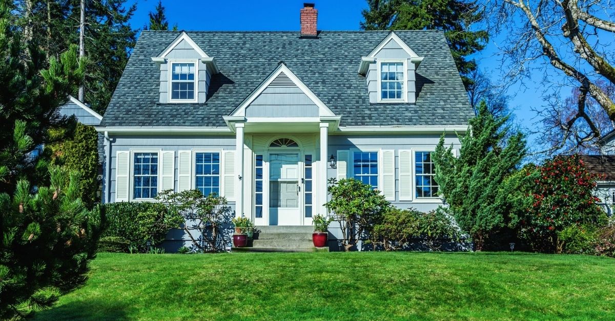 Small cape cod colonial style home 