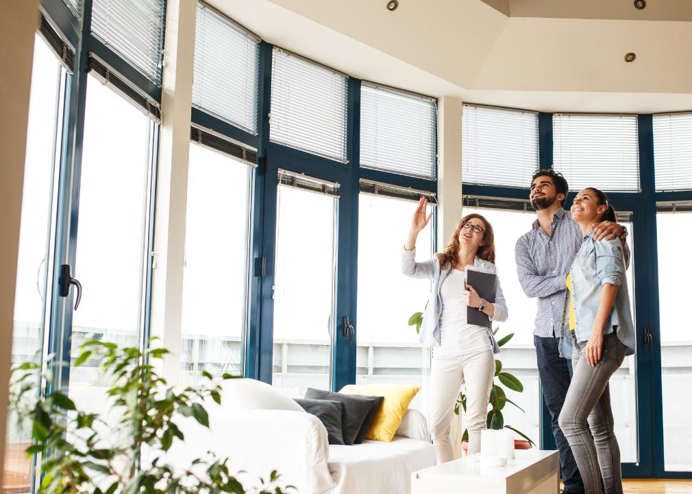 Couple viewing a home