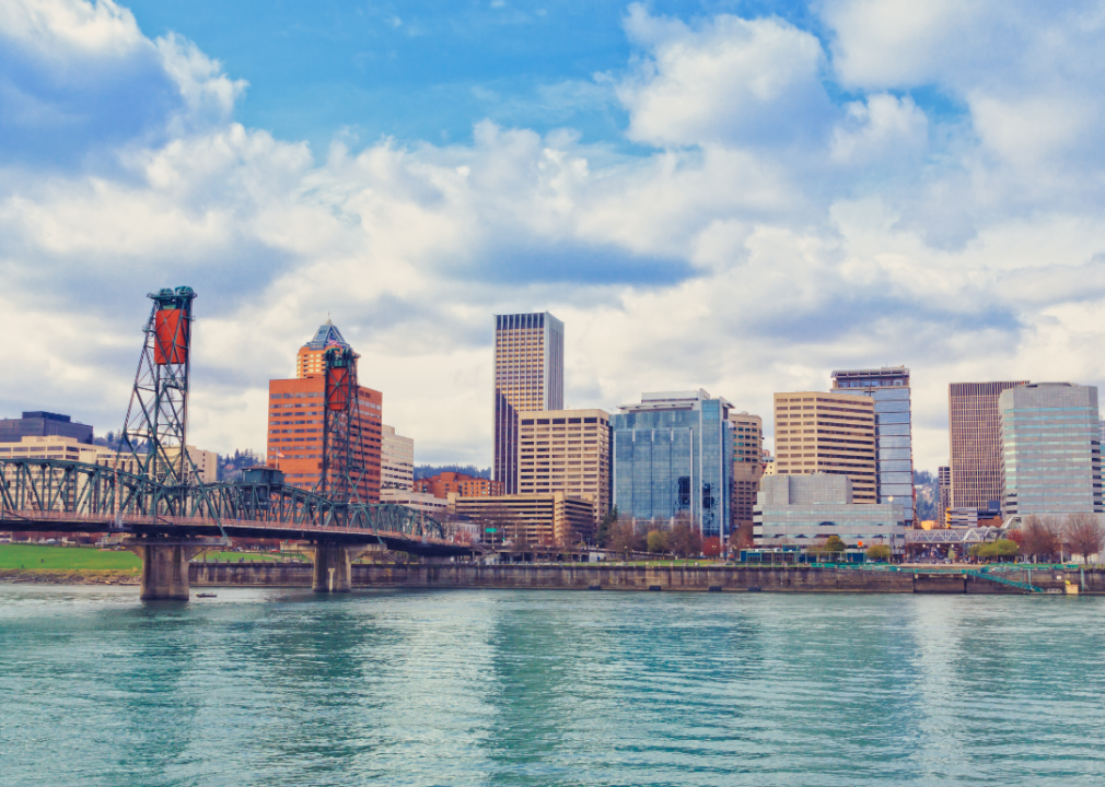 Skyline view of Portland, Oregon
