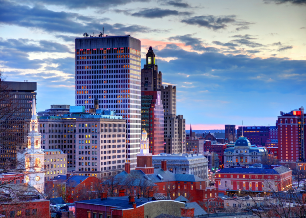 Cityscape of Providence, Rhode Island.