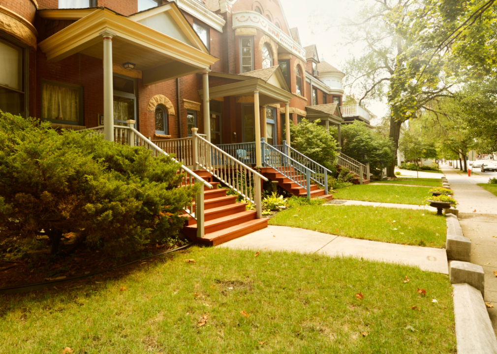 Historic homes in Chicago, Illinois.