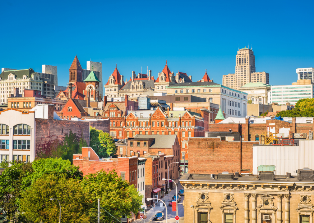 Cityscape of Albany, New York.