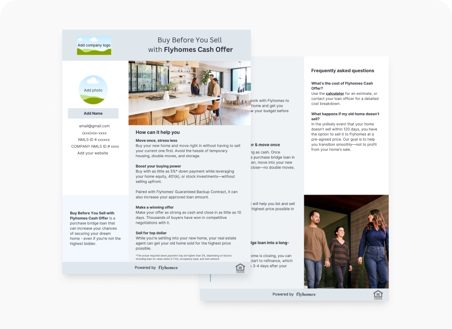 Custom flyer Canva template