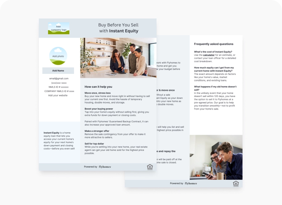 Custom flyer Canva template