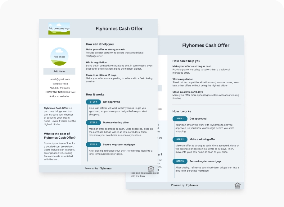 Custom flyer Canva template